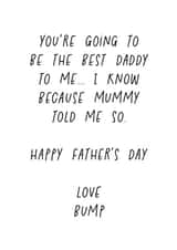 Happy Father’s Day love bump created by Naomi Park