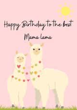 Lama Mum Birthday Card created by Smoy