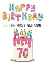 Happy 70th birthday mum created by Schnauzer Scribbles