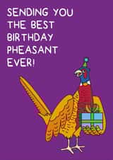 Sending you the best birthday phesant ever! created by Holly Tillier