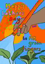 Garden themed Father's day card created by Freya Niamh Design