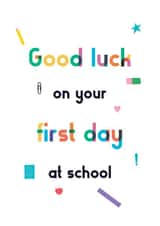 First day of school card created by Carolina Rowlinson