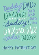 Dad! Dad! Dad! Happy Father's Day created by Jessie Maeve Studio
