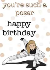 Yelena Belova Birthday Card created by Ria Wood