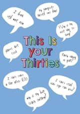 This Is Your Thirties - For Him Birthday Card created by @Laura Lonsdale Designs
