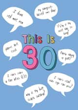 This Is 30 - For Him 30th Birthday Card created by @Laura Lonsdale Designs