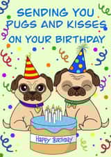 Pugs and kisses created by Pickle and Penguin