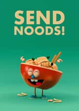 Send noods greeting card created by FUNTZ