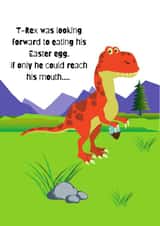 T-Rex Easter Egg problems created by Hare and Bear Design