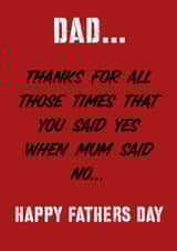 My Dad is a YES man! created by Party Piece Designs