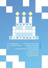 Happy Birthday Cake Crossword Card created by Ultimate Quest