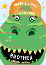Roarsome Brother Dinosaur Birthday Card created by Macie Dot Doodles