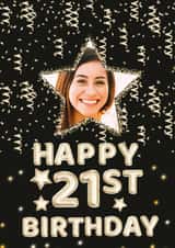 Personalised Birthday Photo Card created by Marie Goodchild - 21st Birthday Photo Card