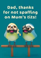 Blue Tit Father's Day Card created by FUNTZ