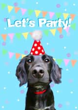 Let’s Party Puppy Card created by Yamaste Art