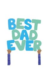 Best Dad Ever card created by Liv Groves Illustration