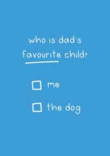 Dog Lover Father's Day card created by Liv Groves Illustration