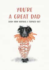 For a Great Dad from their normal child created by Jo Scott Art