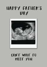 Personalised Father's Day Photo Card created by Hoobynoo - Baby Scan Father's Day Photo Card