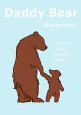 Daddy Bear Father’s Day or birthday card created by Julie Costello