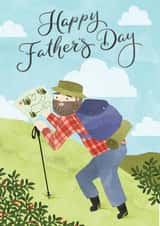 Happy Father's Day, hiking Adventure card created by Making Meadows Ltd
