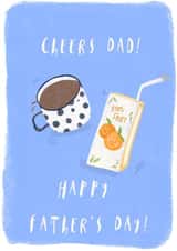 Cheers Dad Fathers Day Card created by Ink and Tot