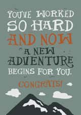 You've worked so hard and now a new adventure begins for you. Congrats! created by Laurent Collective