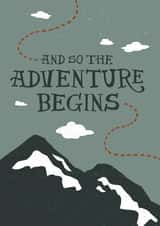 And so the adventure begins Congratulations Card created by Laurent Collective