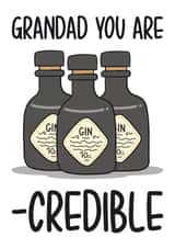 Gin Pun Grandad Fathers Day Card created by TeePee Creations