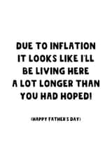 Funny Father's Day Card created by The Blunt Badger