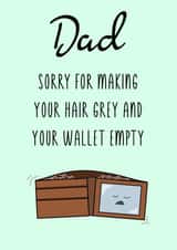 Funny dad card created by Fern Furness