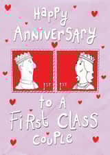 1st Class Couple Anniversary created by Martyn Scribbler Illustration