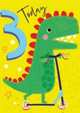 3 Today Cutie Scooty Dinosaur created by Laura Darrington Design Ltd.