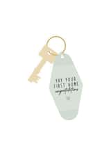 Cute House Key New Home Card - Yay Your First Home Congratulations created by EK DESIGN