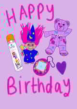 90s kid Birthday card created by UFO Catcher