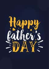 Classic Typography Fathers Day Card - Dad - Happy Fathers Day created by Thankful Cards