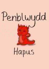 Penblwydd Hapus Ddraig Goch created by DarcyRaeDraws