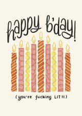 Happy Birthday Card with Candles created by Daksha Giri