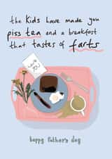 Father's day breakfast from the kids created by The Secret Sausage 