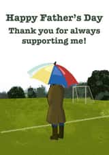 Football Supporting Father's Day Card created by Pottsy Prints