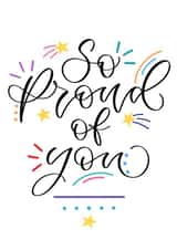 So proud of you congratulations card created by The Amyverse