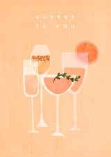 Cheers to you created by Moonflower design