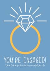 Fun Engagement Card - That has a nice ring to it created by Creationery