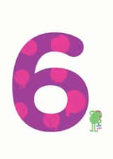 6th Birthday Card 1001 created by Hello Squid