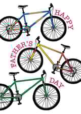 Happy Father's Day Bicycle Card created by Gellie Design