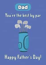 Dad Golf Best by par - Father's Day created by Nicole Julia