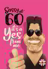 You’ve got talent at 60. Funny 60th birthday card created by The Supermodels