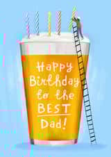 Dad birthday beer card created by Emma Proctor
