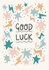 Stars and strikes Good luck card created by Nicola Scott