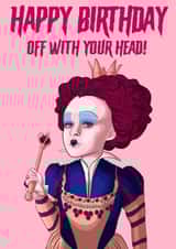 Red Queen Happy Birthday Card created by Morgan Masters